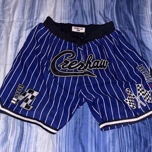 adidas Blue Striped Athletic Shorts